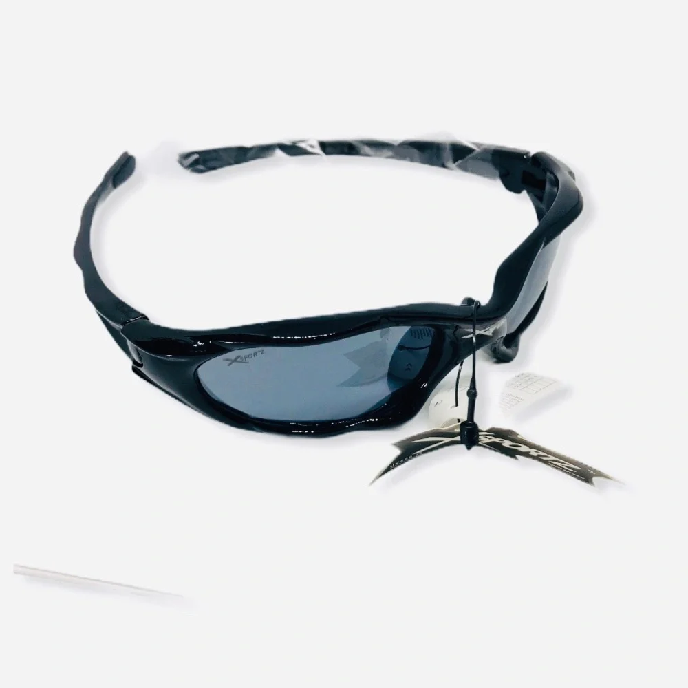 Deadstock Black Sport Sunglasses Retro Summer Outdoor